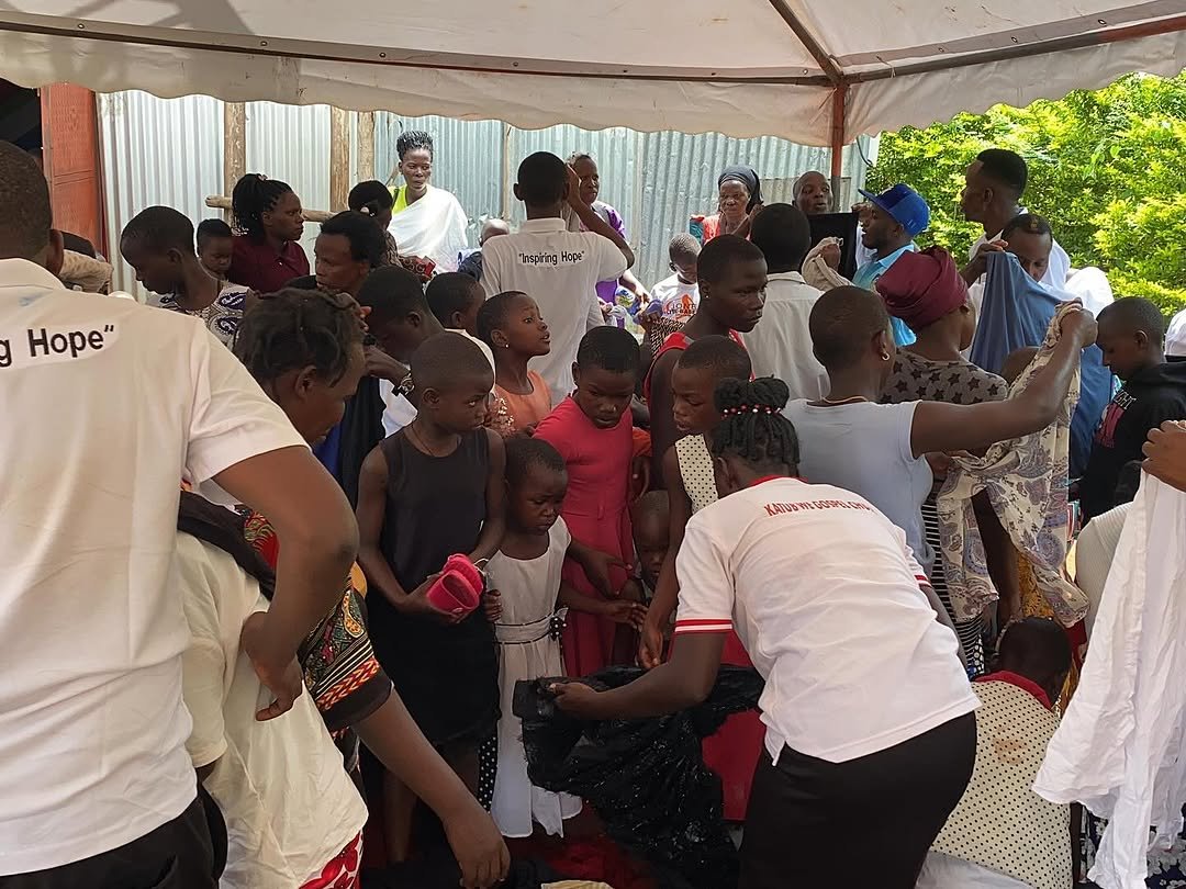 Bbanda town community clean-up and football event