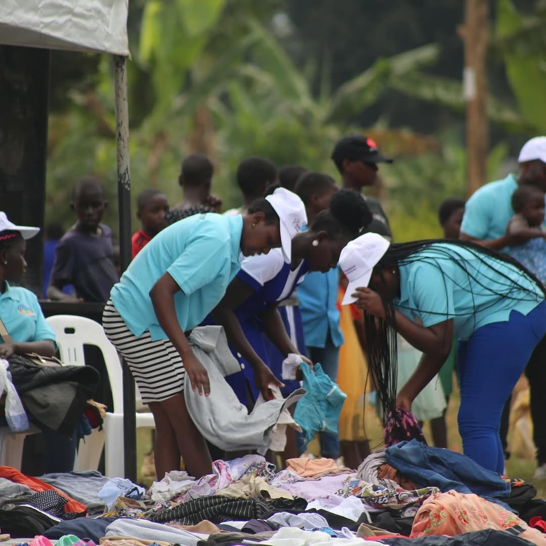 Bbanda Town Center cleanup activity